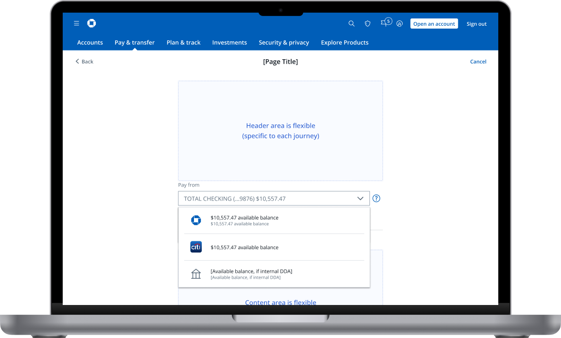 CxO Dropdown component